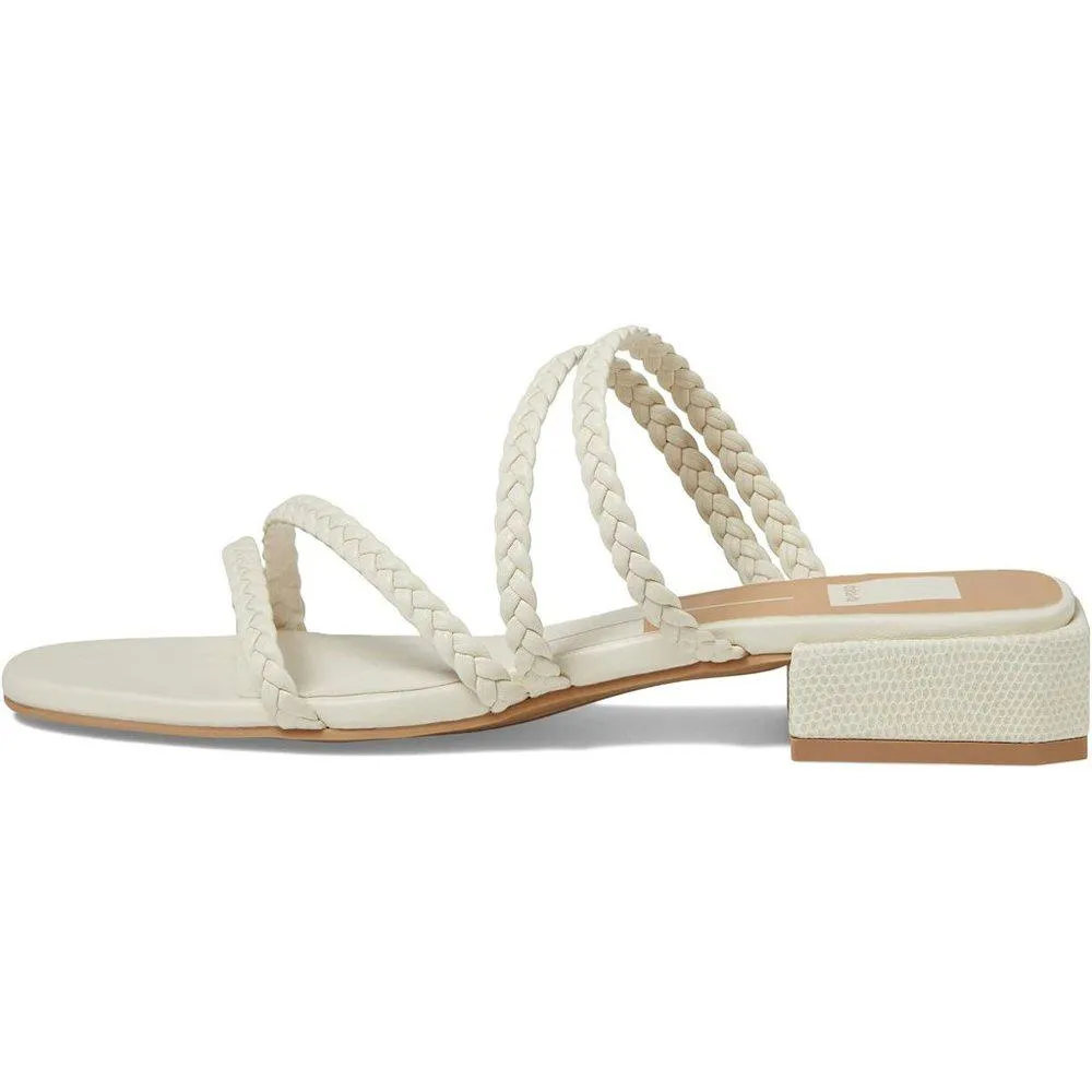 Hydie Ivory Braided Strappy Heeled Sandals