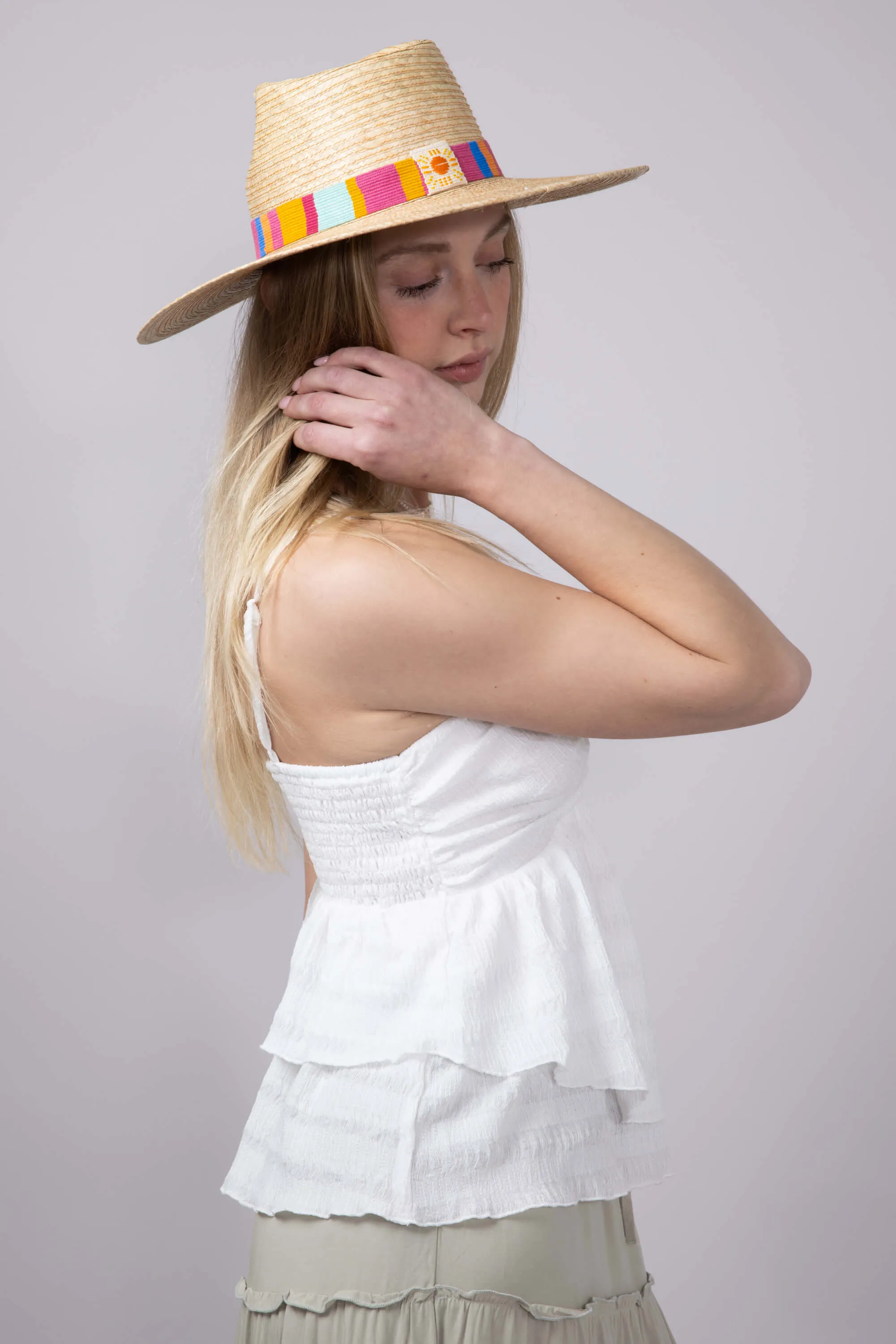 Illa Illa Lace Ruffle Cami for Women in Off White | T5128-OFFWHITE
