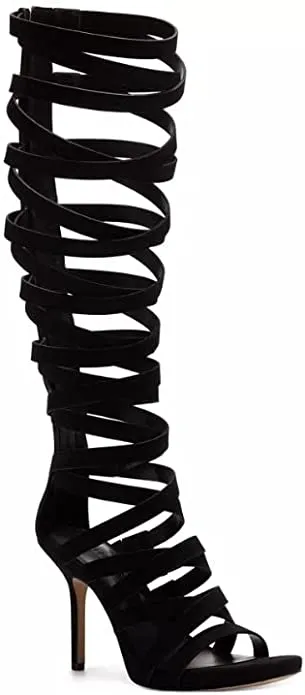 Inc International Concepts Aminah Abdul Jillil for Inc Lennox High Strappy Dres, Black, 8.5M