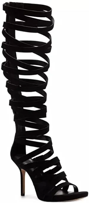 Inc International Concepts Aminah Abdul Jillil for Inc Lennox High Strappy Dres, Black, 8.5M