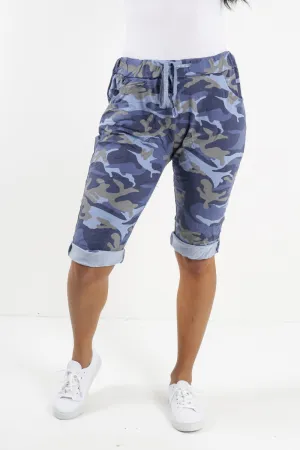 Italian Magic Shorts/Chinos Camo Denim