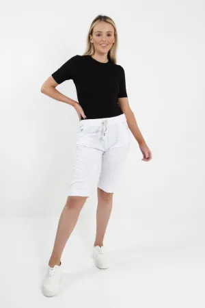 Italian Magic Shorts/Chinos Plain White