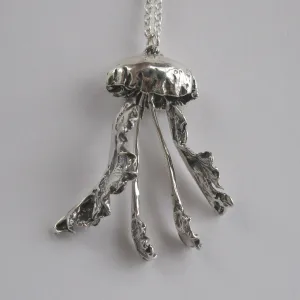 Jellyfish Sterling Silver Necklace