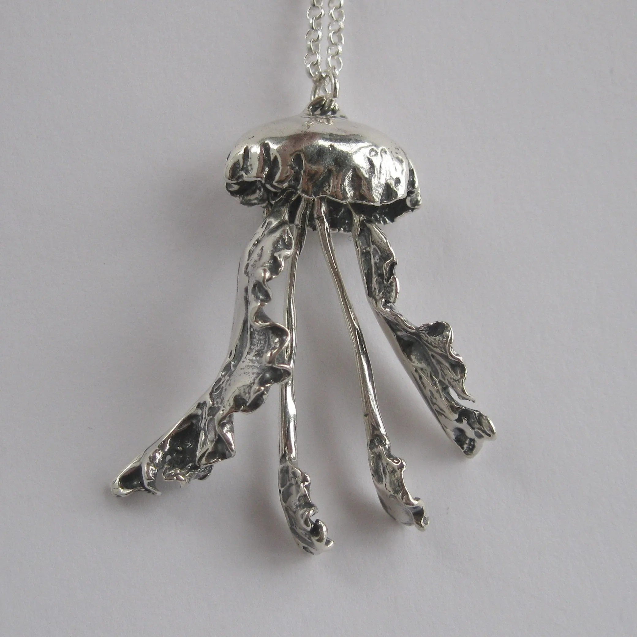 Jellyfish Sterling Silver Necklace