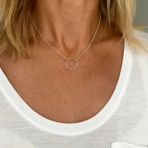 KARMA | Silver Circle Necklace