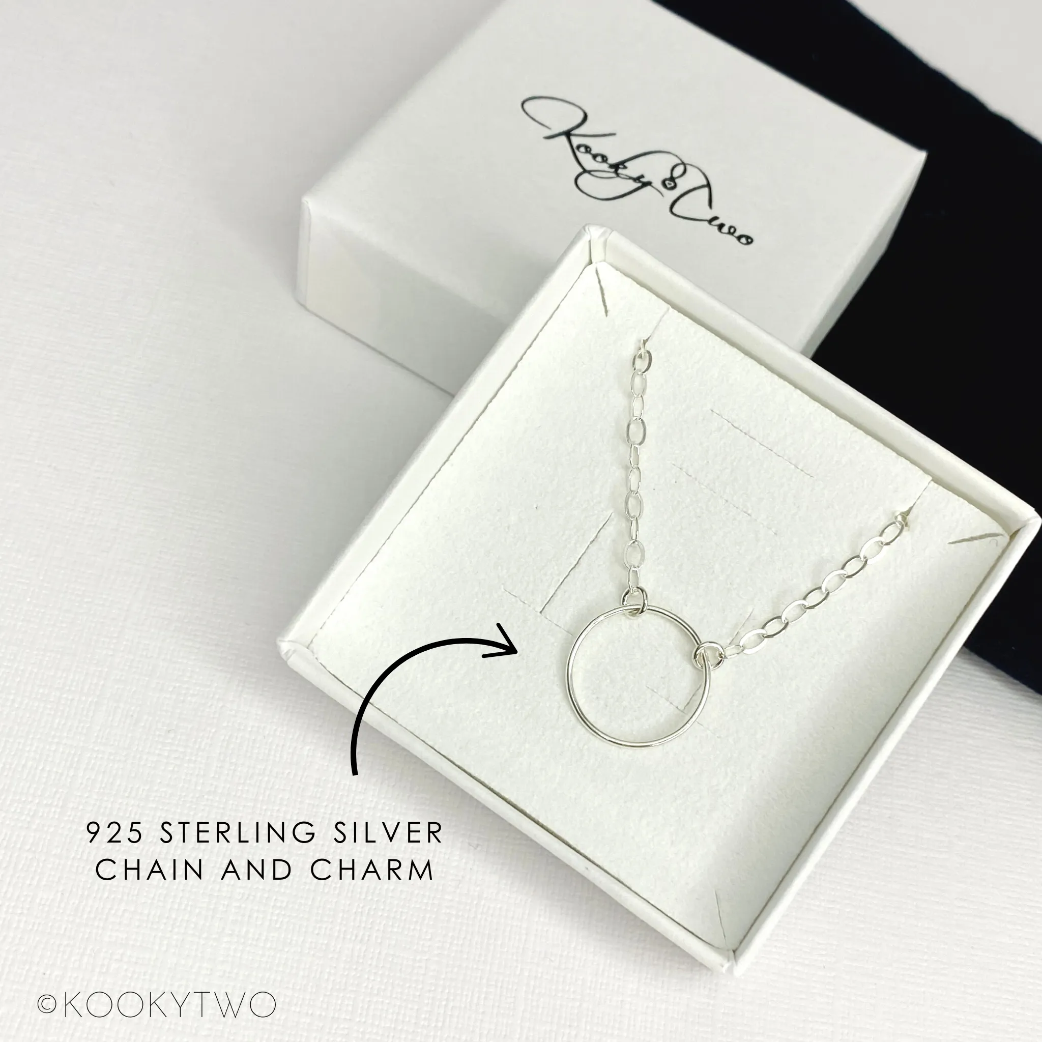 KARMA | Silver Circle Necklace