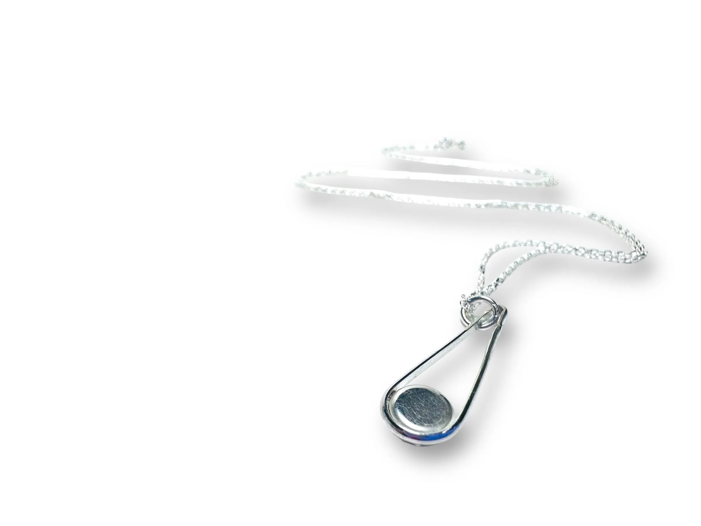 Kyanite Sterling Teardrop Necklace, Kyanite Necklace