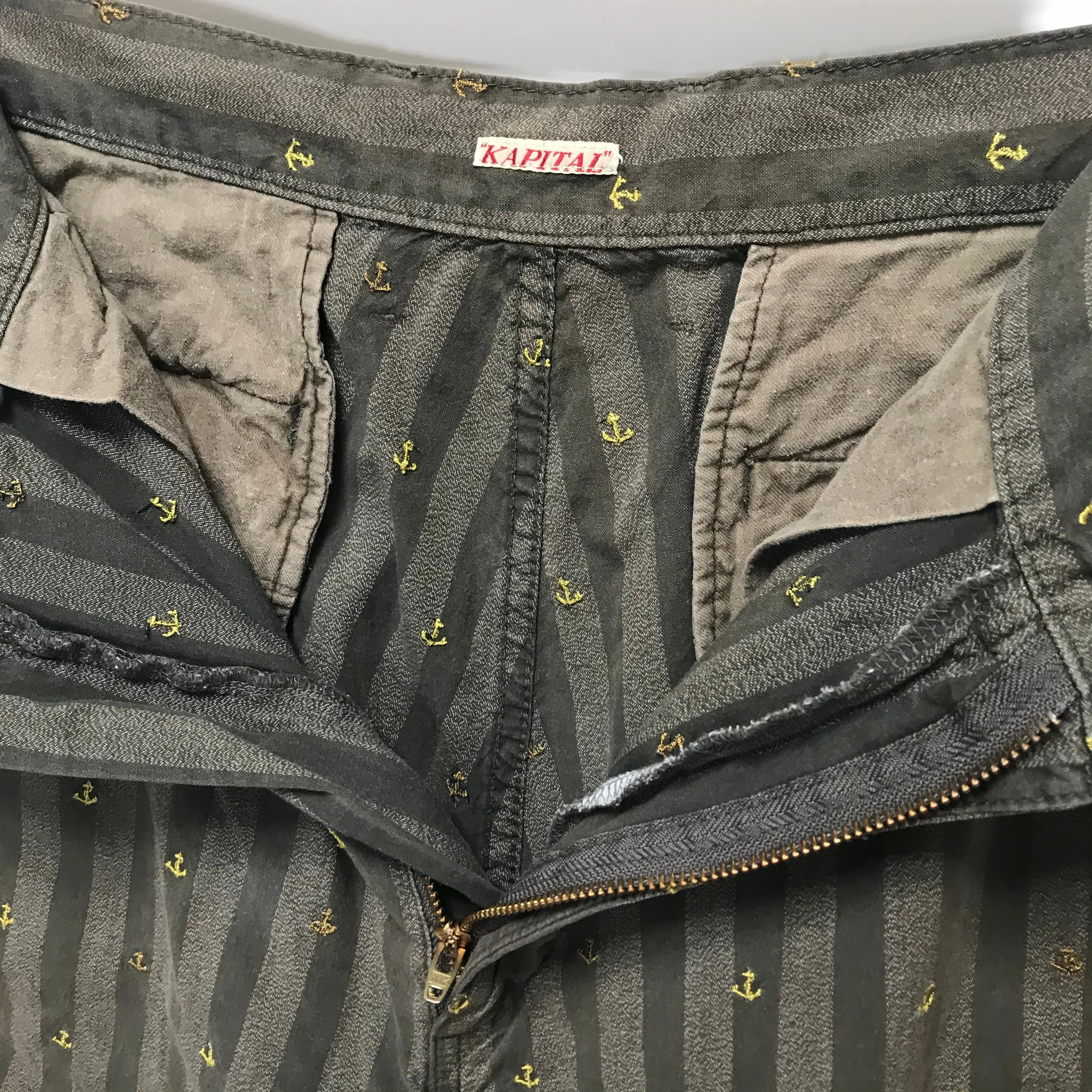 [L] Kapital Cotton Anchor Shorts