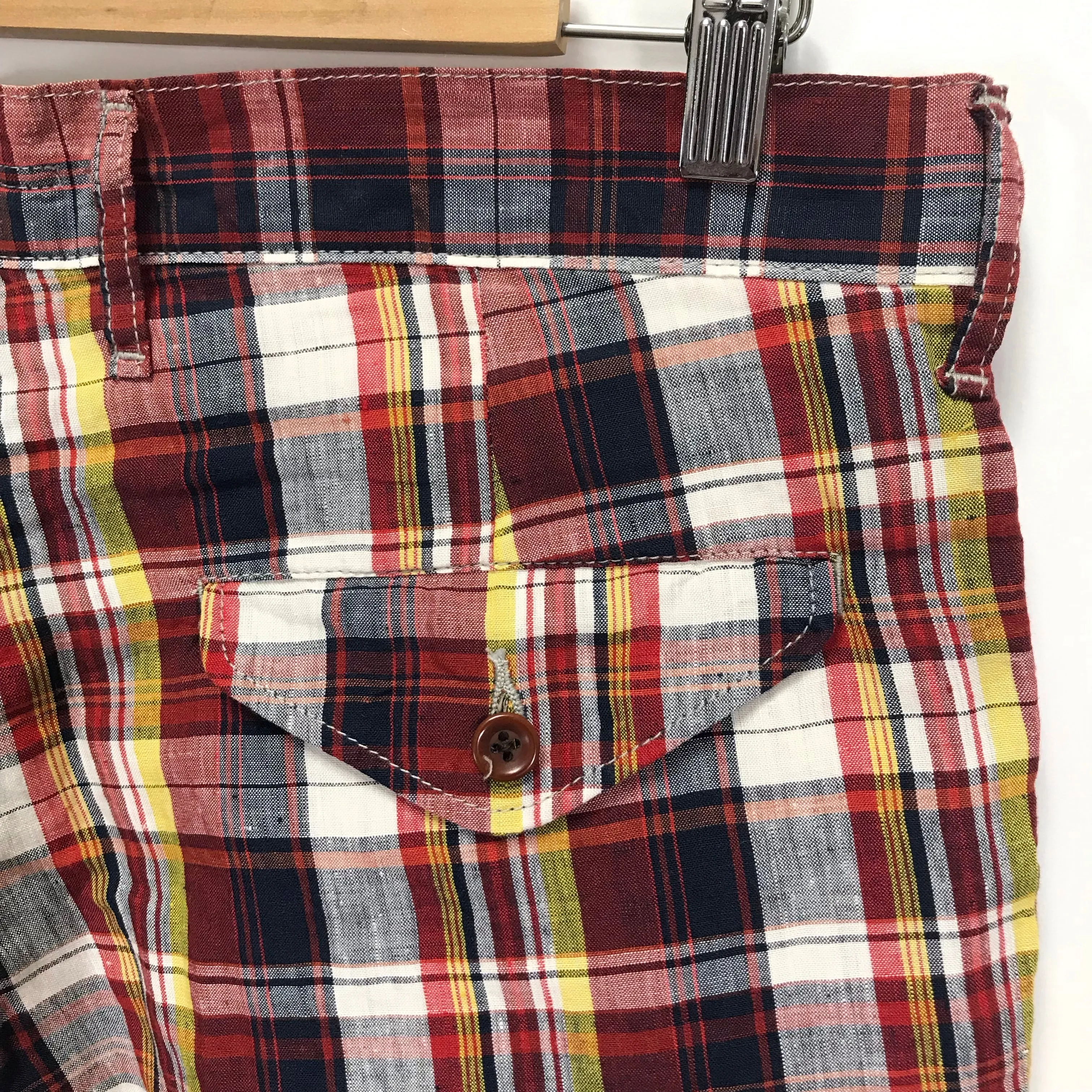 [L] Kapital Madras Check Shorts