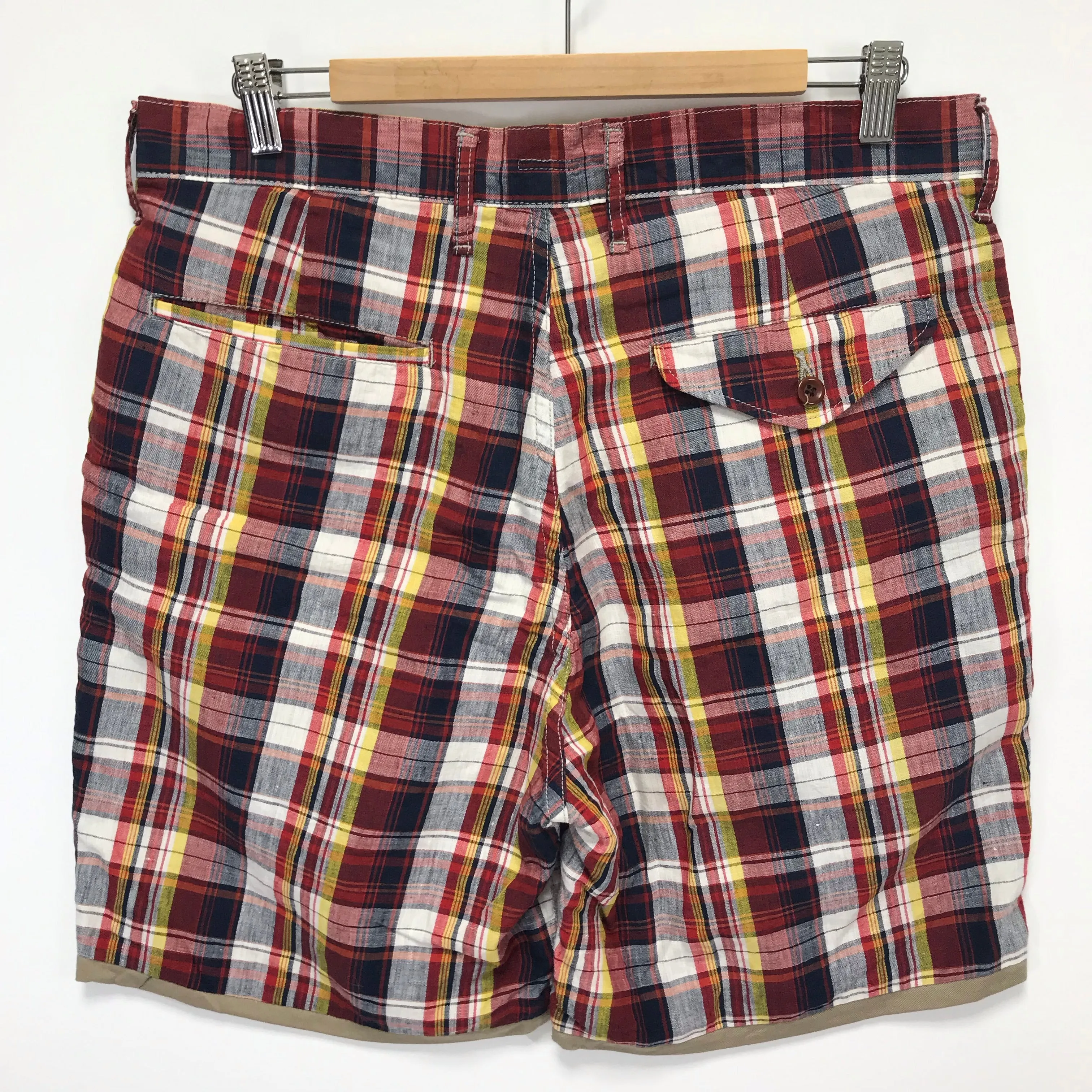 [L] Kapital Madras Check Shorts