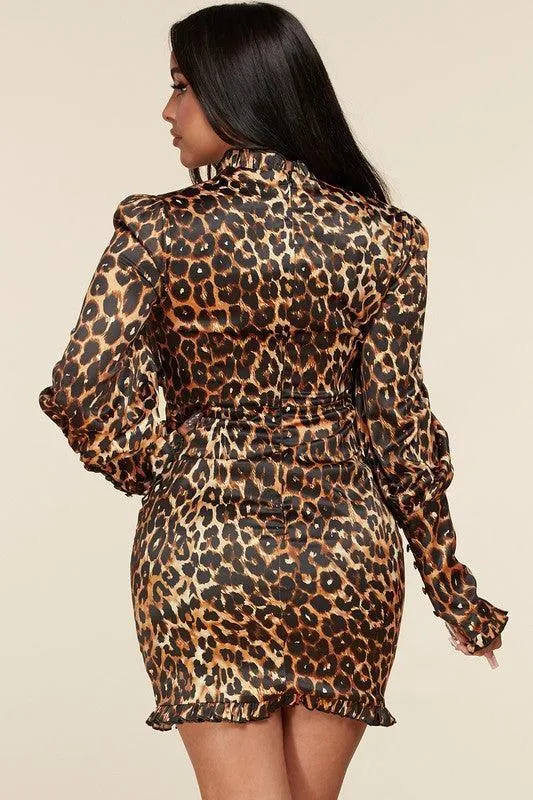 LEOPARD MINI DRESS