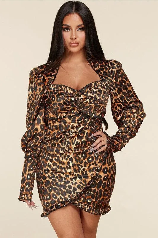LEOPARD MINI DRESS
