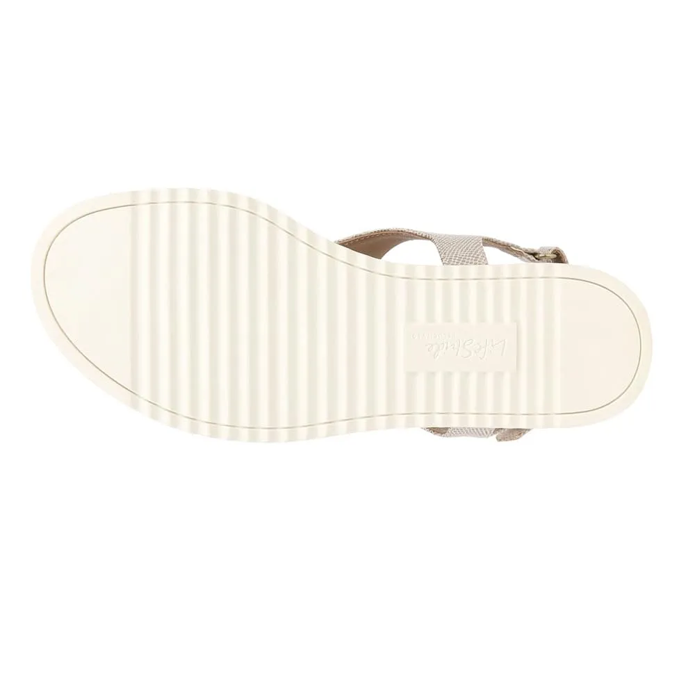 LifeStride Womens Zeeta Thong Sandals Beige Metallic 11 M