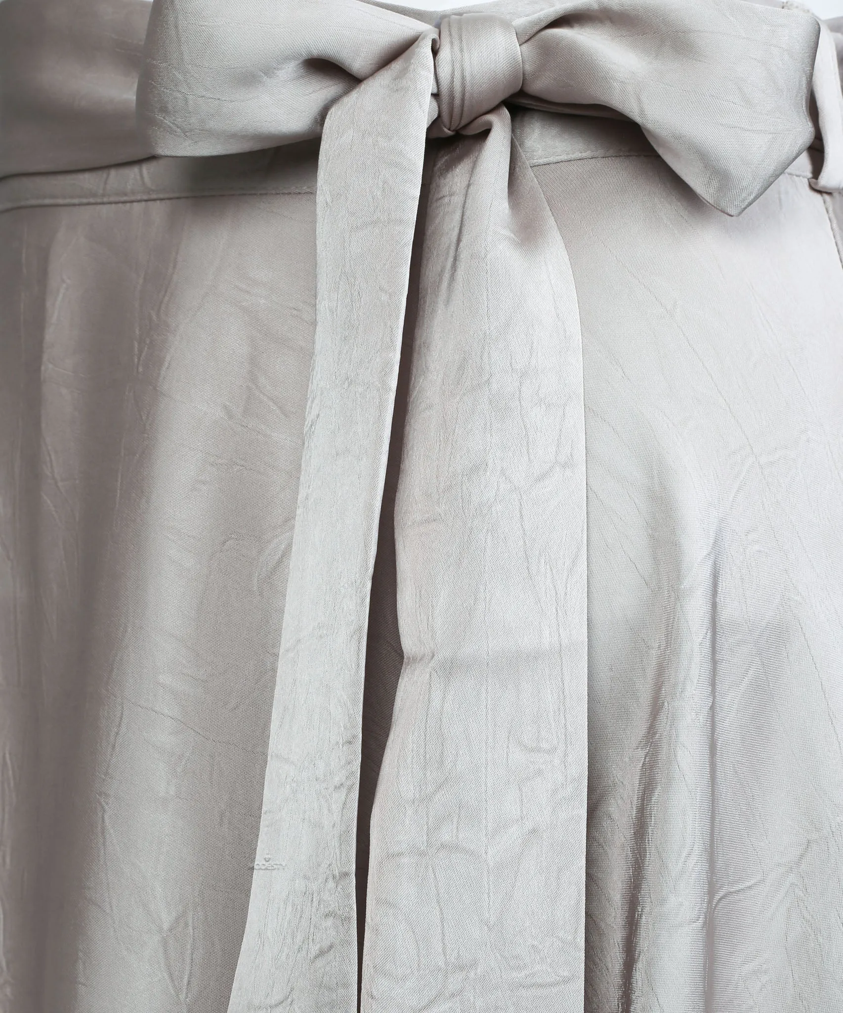 Lite Oat Draped Satin Maxi Skirt