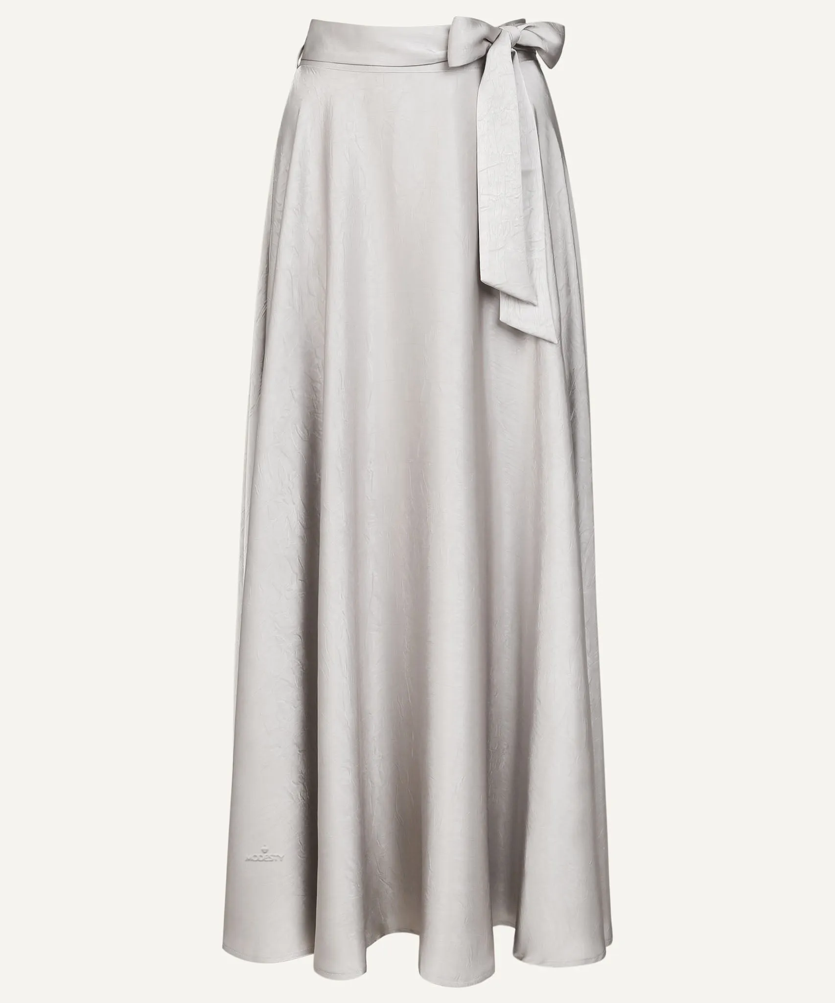 Lite Oat Draped Satin Maxi Skirt