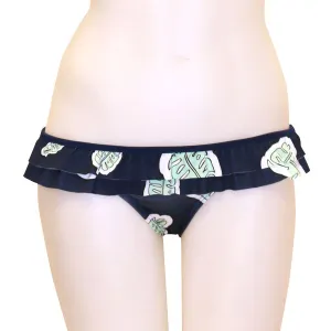 Loco Boutique Monstera Double Ruffle Bikini Bottom