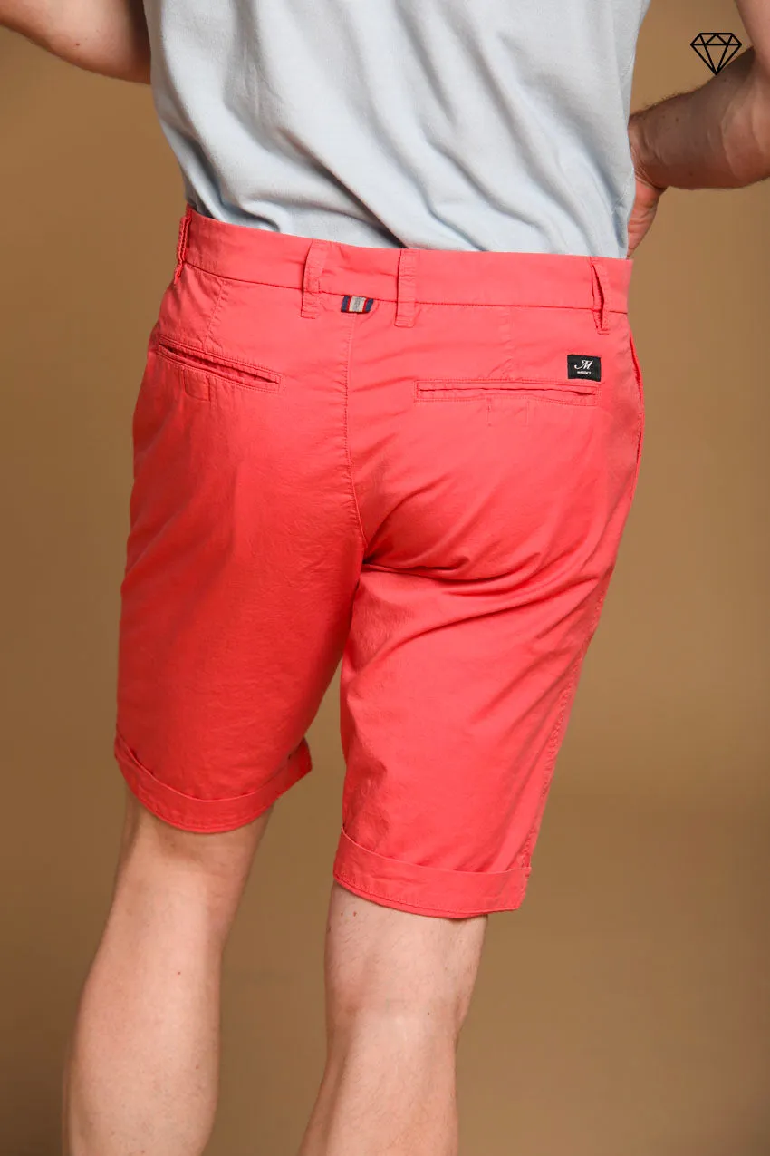 London men's chino bermuda shorts in Pima Cotton Regular fit  ①