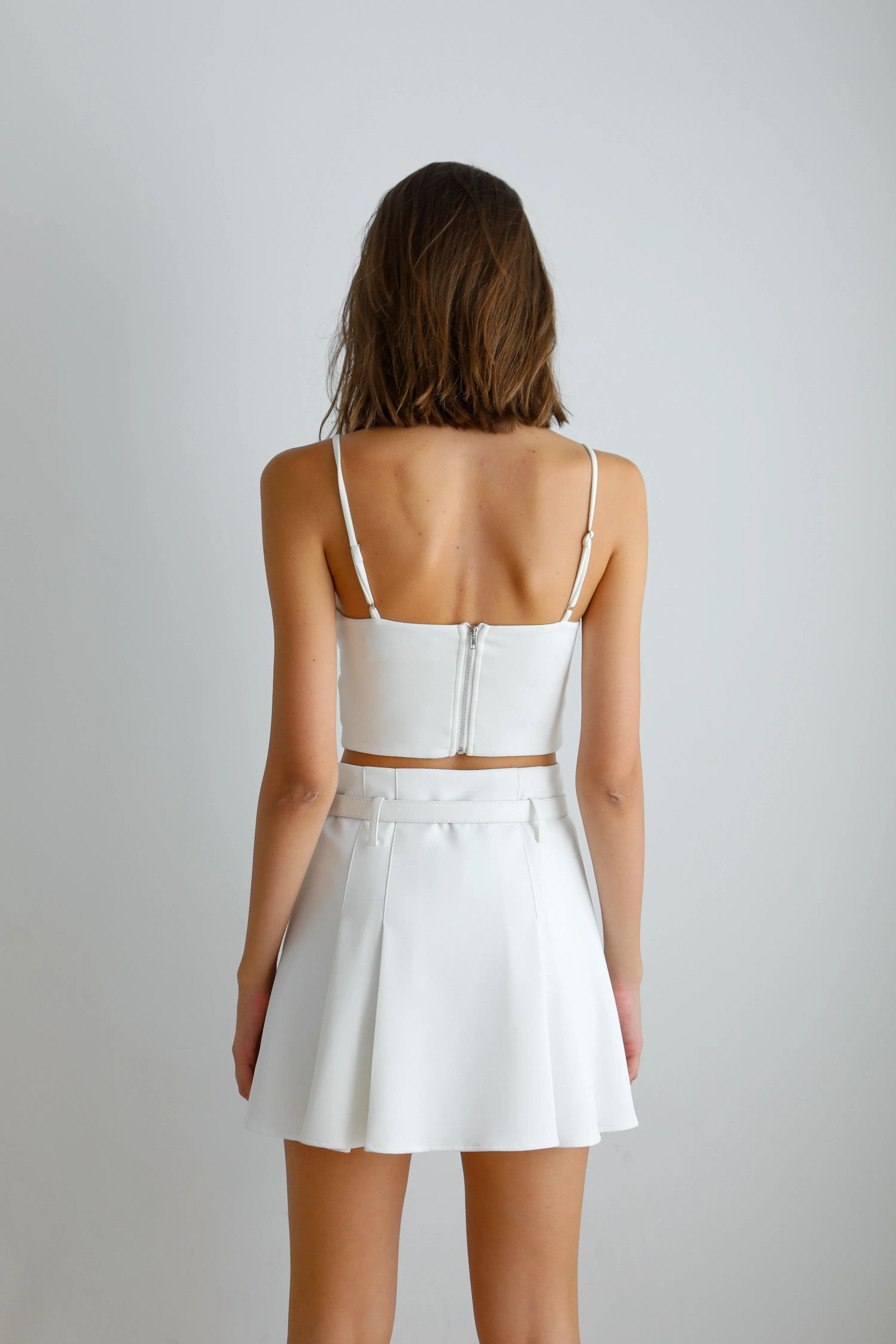 Love Parade Pleated Skirt With Belt