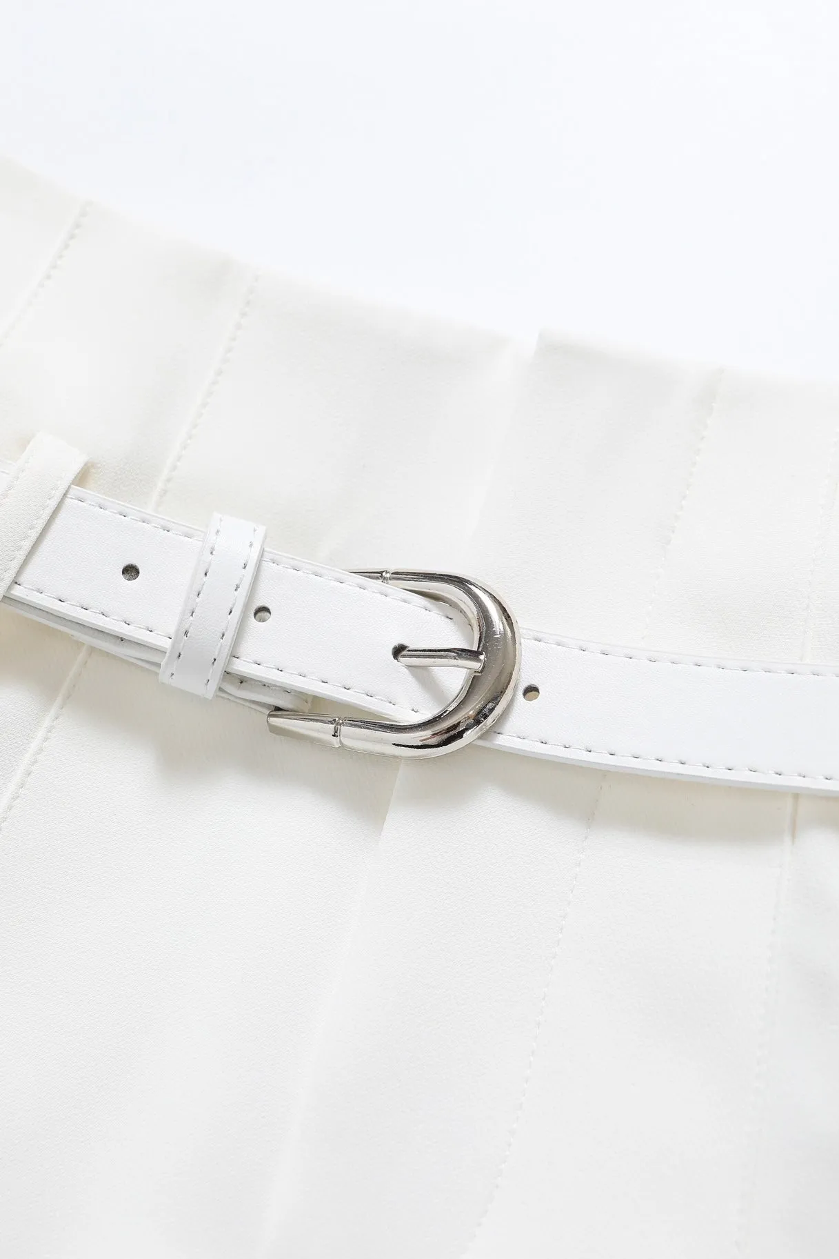 Love Parade Pleated Skirt With Belt