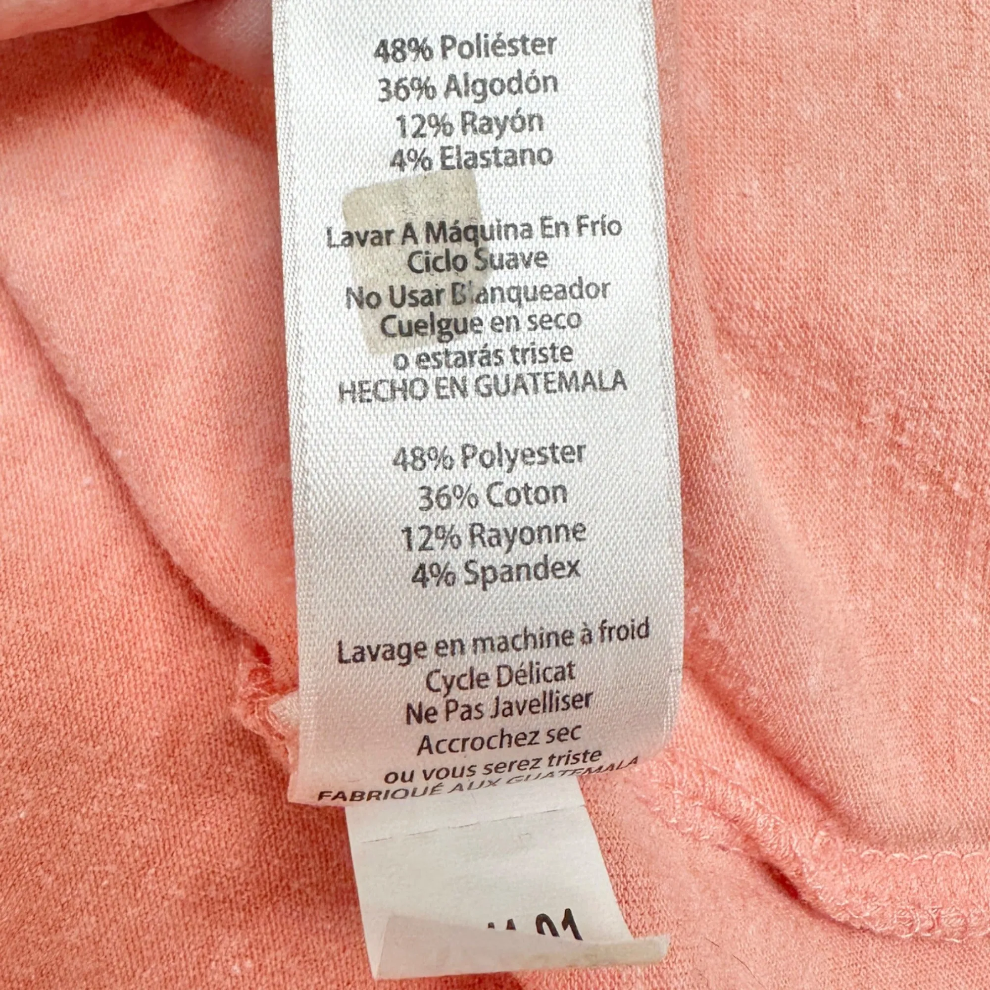 LuLaRoe Irma Tunic Top 3XL Duo 1 Coral Print 1 Solid Peach Soft Comfy Loose Fit