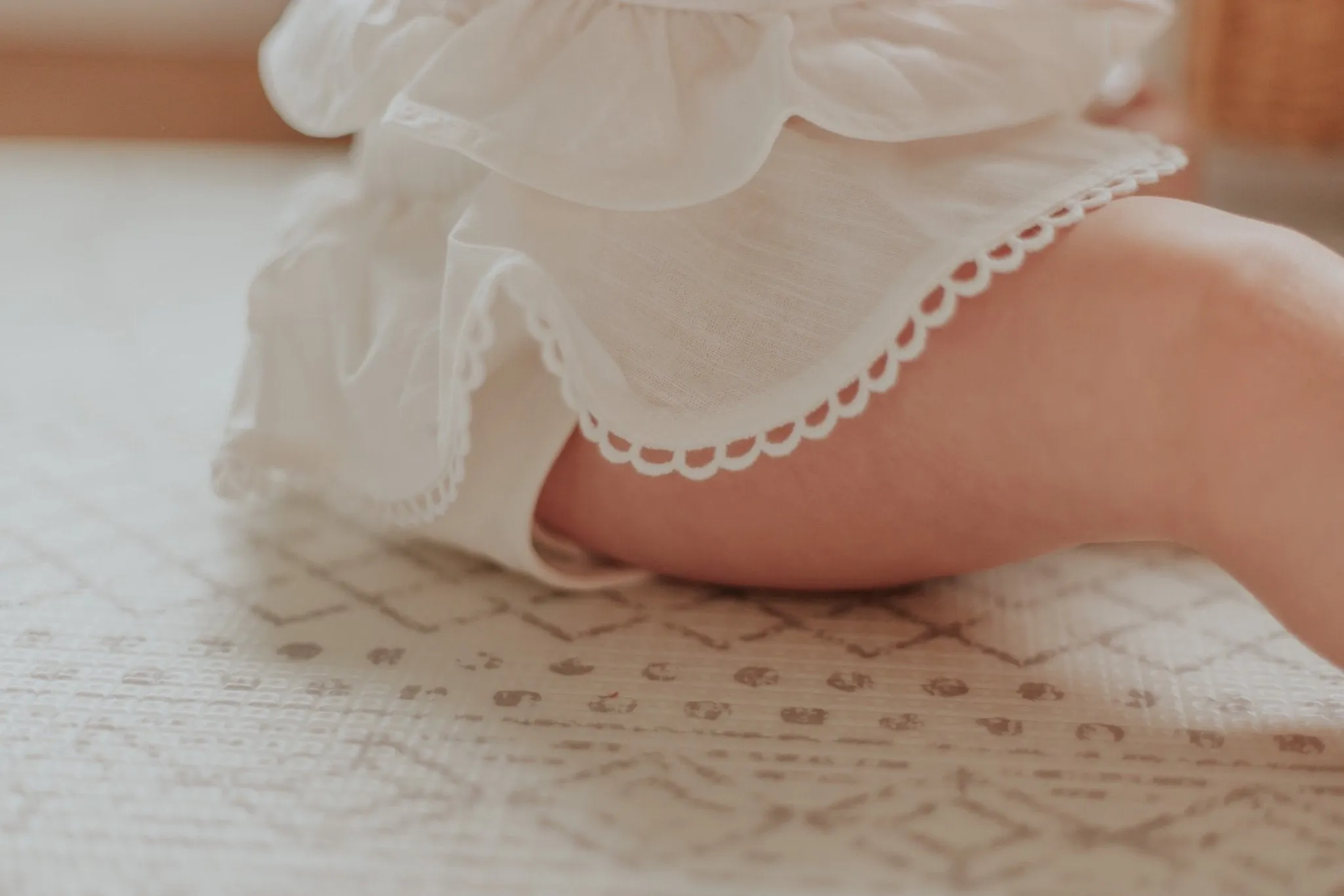 Made Them Cry Shortie Shorts - Antique White