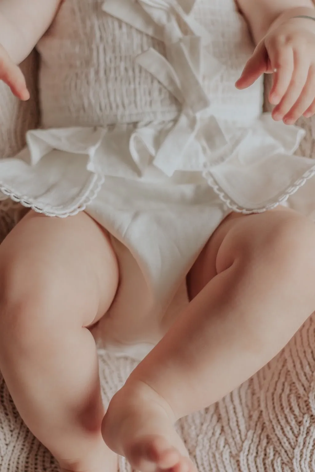 Made Them Cry Shortie Shorts - Antique White