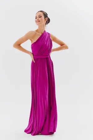 Magenta Love infinity maxi dress