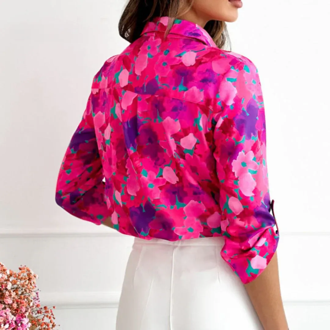 MARI™ | PINK FLORAL BLOUSE