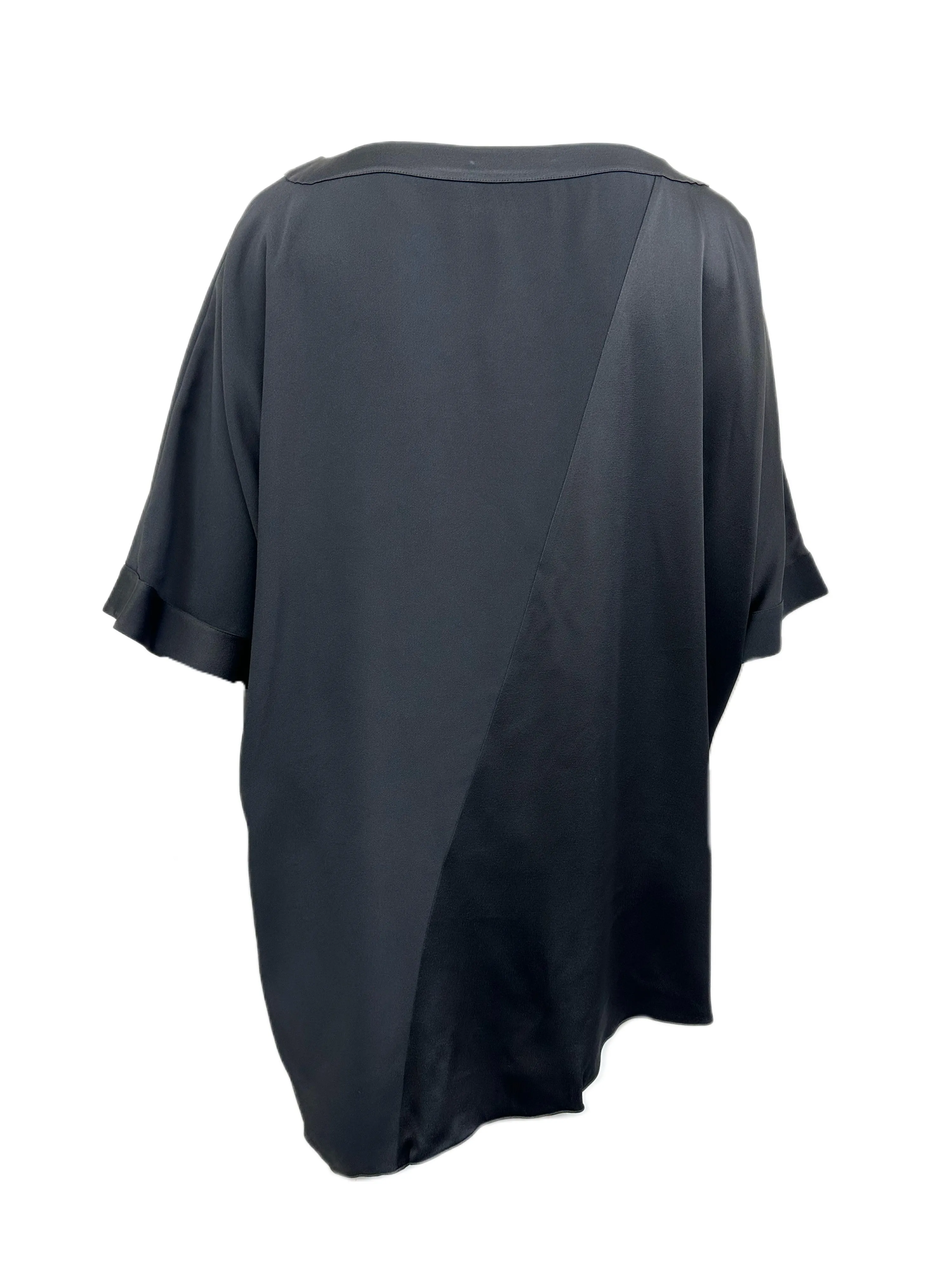 Marina Rinaldi Women's Black Favola 3/4 Sleeve Tunic Size 16W/25 NWT