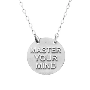 Master Your Mind Silver Necklace