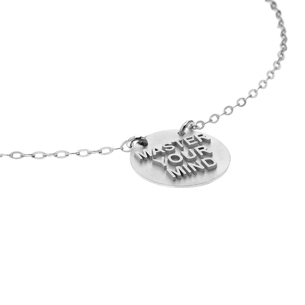 Master Your Mind Silver Necklace