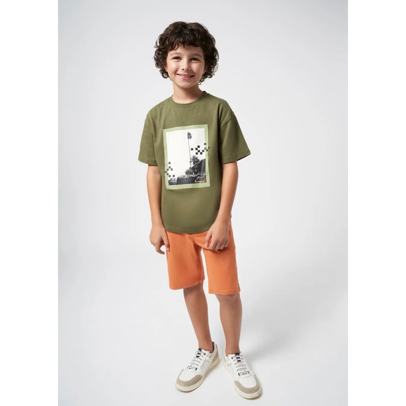 Mayoral Older Boys Shorts 231 Orange