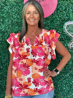 Mixed Floral Top