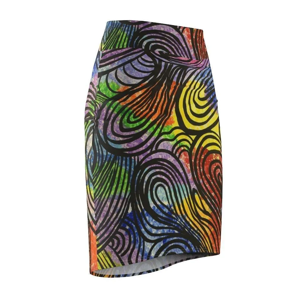 Moon's Wall Pencil Skirt