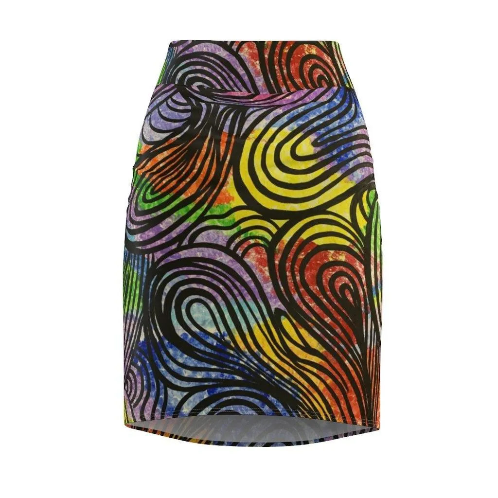 Moon's Wall Pencil Skirt
