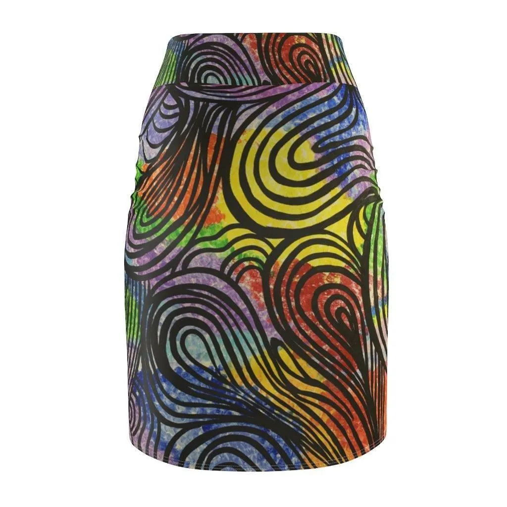 Moon's Wall Pencil Skirt