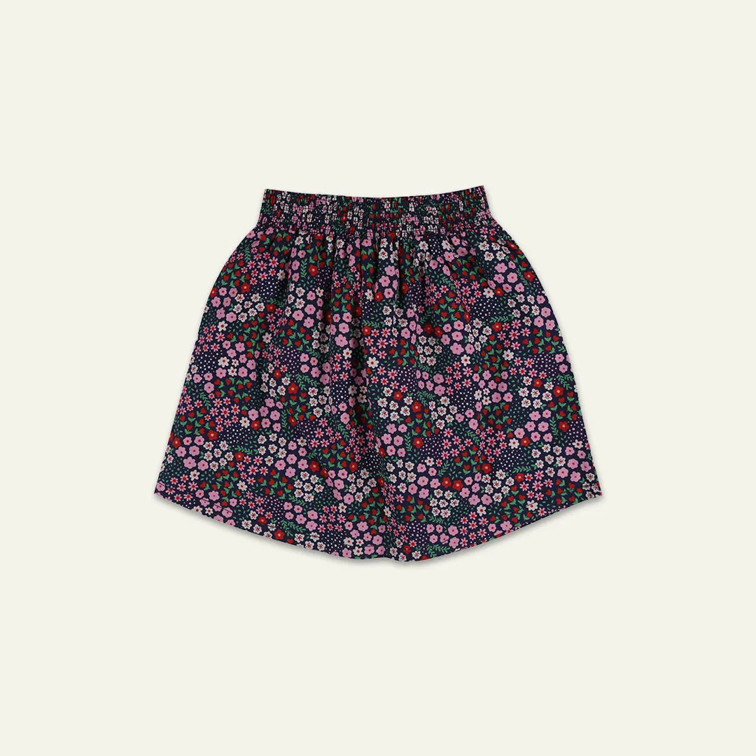 Multicoloured Floral Print Skirt