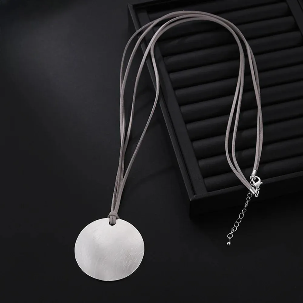 New Trendy Silver Color Statement Necklace for Women