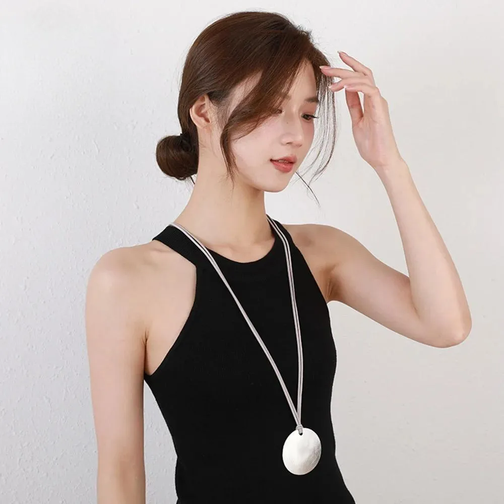 New Trendy Silver Color Statement Necklace for Women