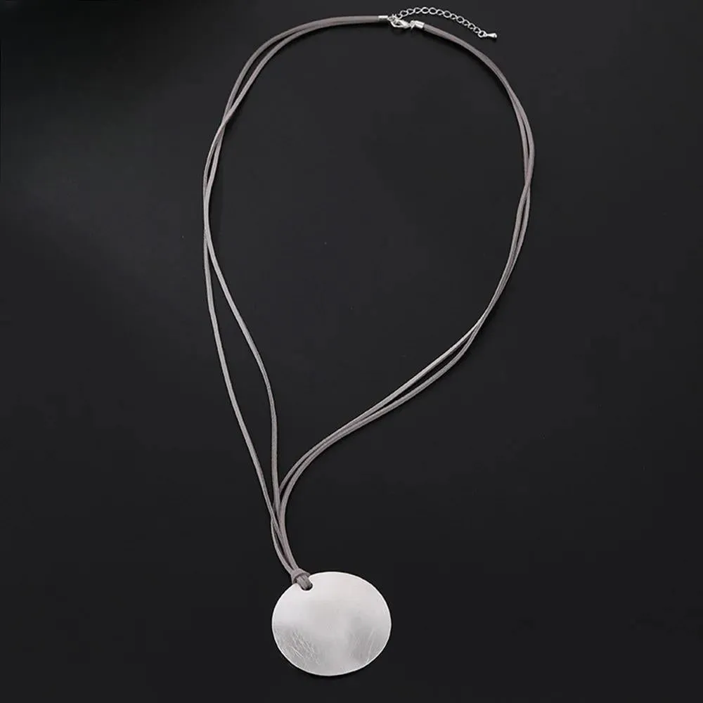 New Trendy Silver Color Statement Necklace for Women