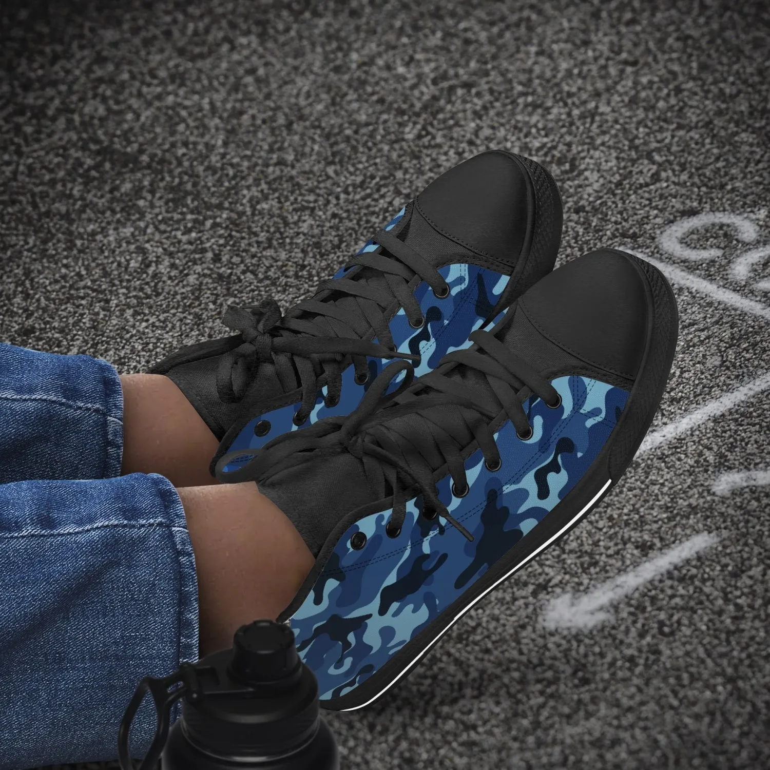 niche era  Men's Classic High-Top Canvas Shoes
