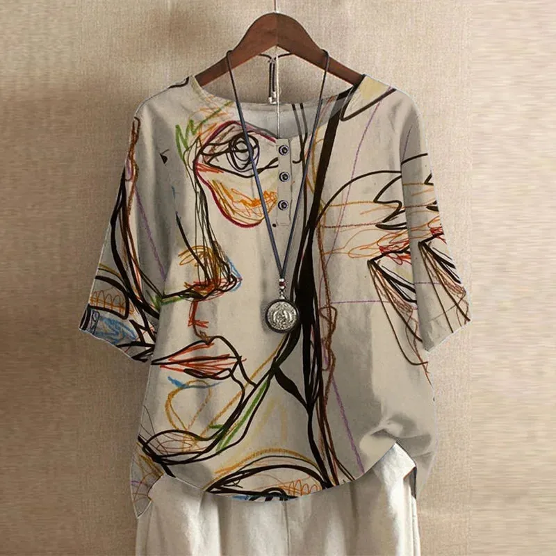 Noemi | Vintage Floral Blouse