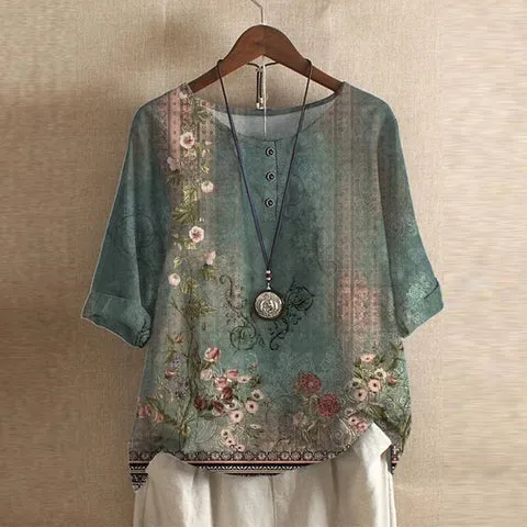 Noemi | Vintage Floral Blouse