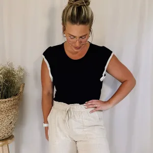 Not Too Late Ruffle Sleeve Tank