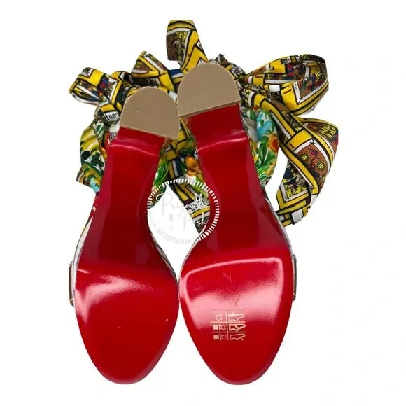 NWB Christian Louboutin Sandale du Désert Alta Sandals 130 Platform Open Toe 39