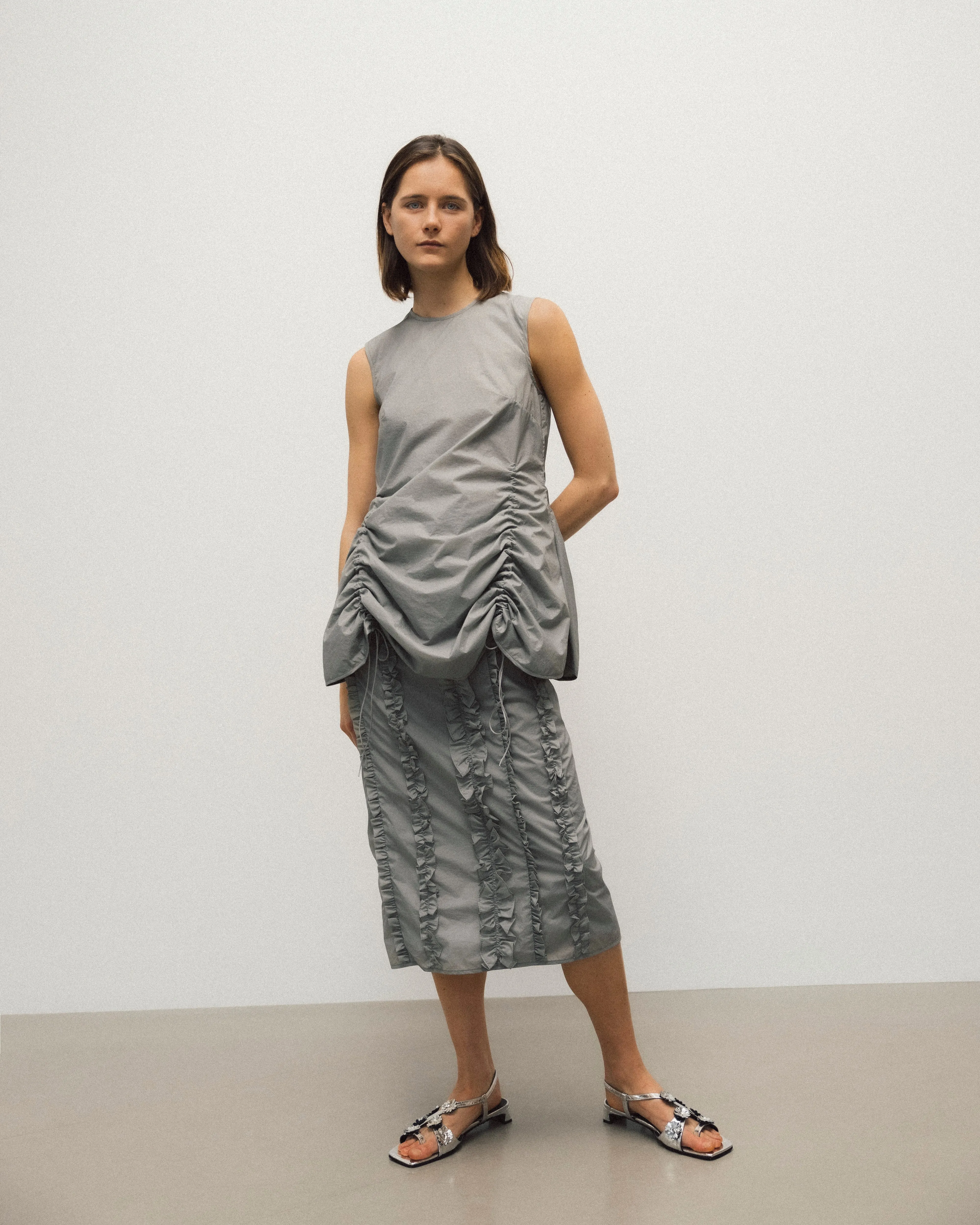 OCEAN | SKIRT SHEER RIPSTOP GREY NONA