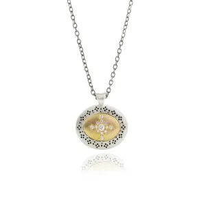 Oval Seeds of Harmony Pendant Necklace