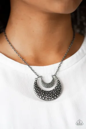 Paparazzi - Get Well MOON - Silver Necklace