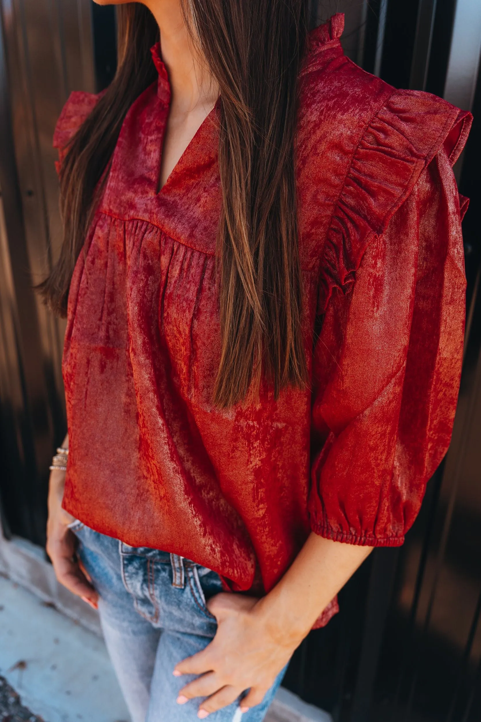 Parker Top Frosted Cranberry