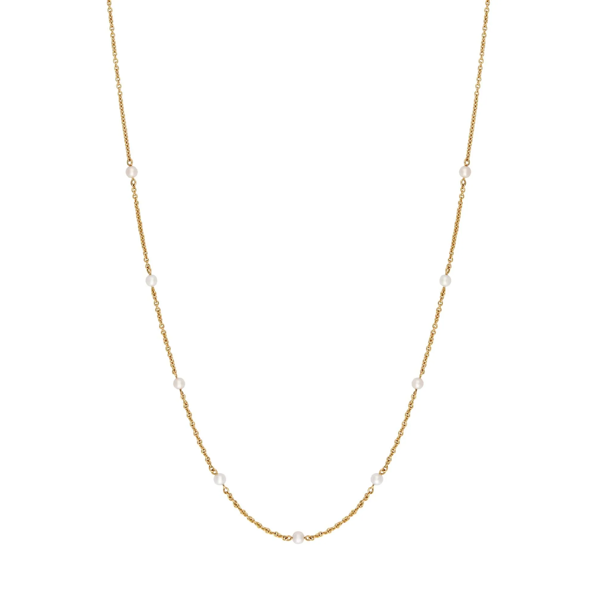Pearl Station Necklace